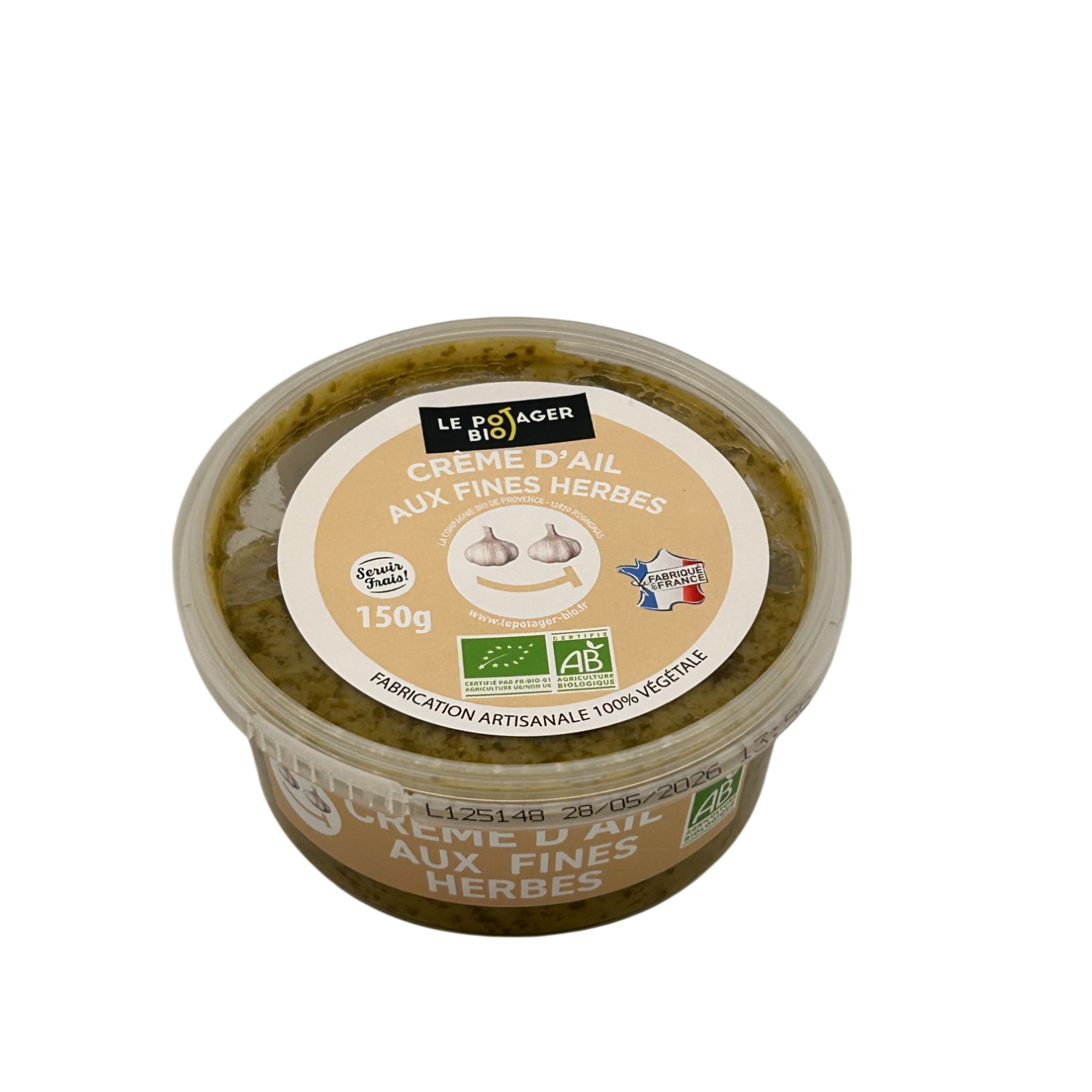 crème d'ail aux fines herbes