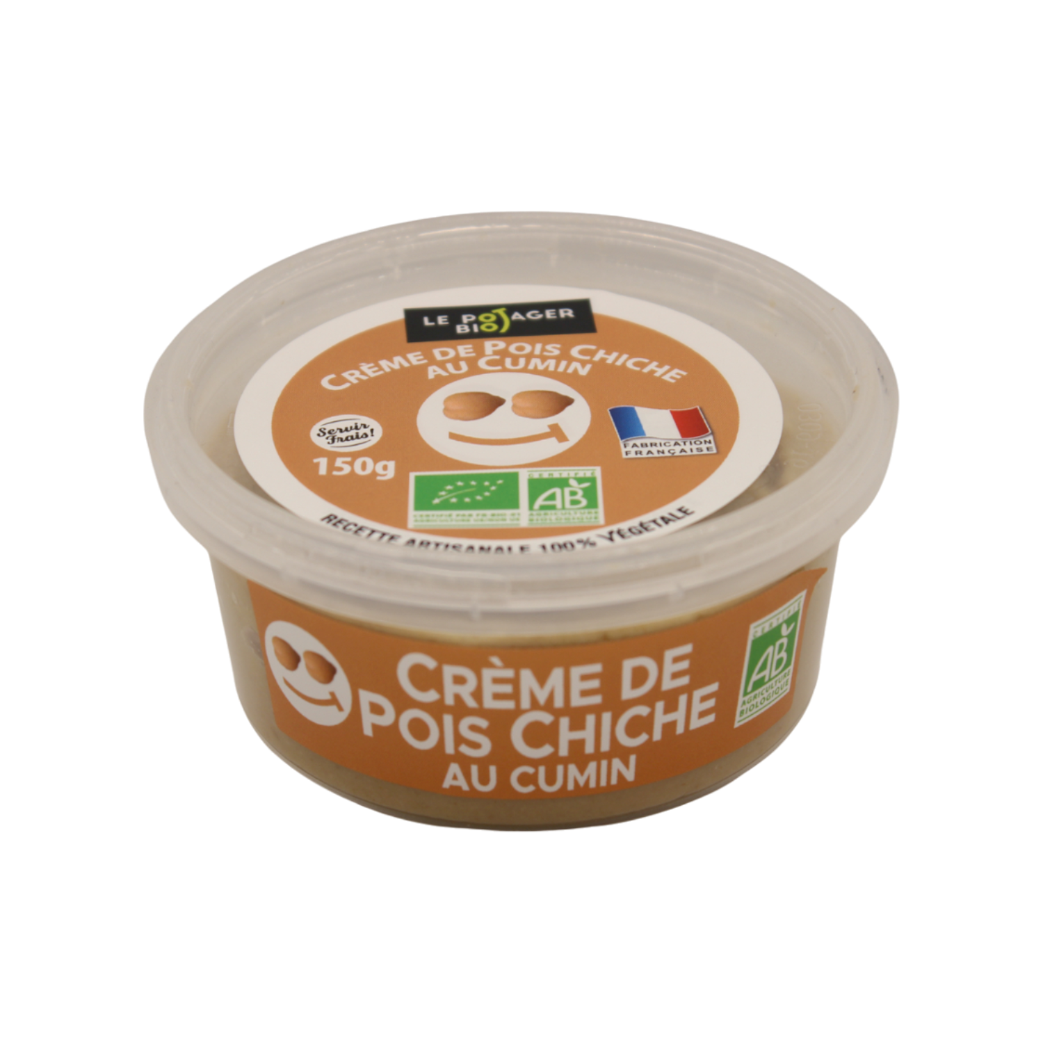 coupelle pois chiche fond transparent