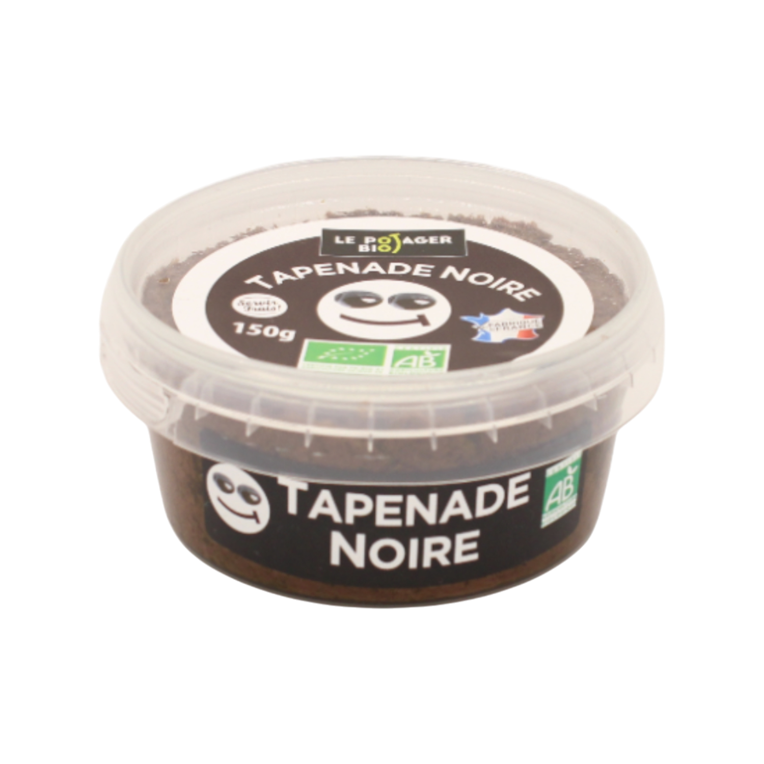 coupelle tapenade noire fond transparent